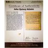 Image 1 : PRESIDENT JOHN QUINCY ADAMS HANDWRITTEN WORDS