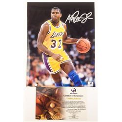 MAGIC JOHNSON SIGNED LAKERS PHOTO