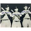 Image 1 : SIGNED PHOTOGRAPH OF JOE DIMAGGIO MICKEY MANTLE AND TED WILLIAMS