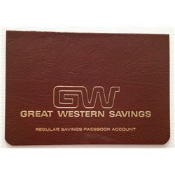 JACKSONS BANK STATEMENT, CANCELED CHECK AND SAVINGS BOOK FROM GREAT WESTERN SAVINGS 1975