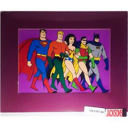 JACKSONS OWNED SUPER FRIENDS ANIMATION CELL