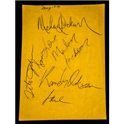 JACKSONS SIGNED SHEET