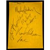 Image 1 : JACKSONS SIGNED SHEET