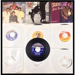 MICHAEL JACKSON /JACKSONS ASSORTMENT OF TEN 45 RECORDS