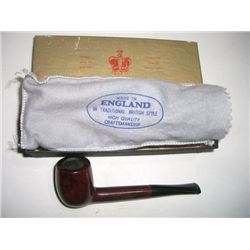 VINTAGE PIPE FROM ENGLAND-COMES WITH ORIGINAL BOX & CLOTH PROTECTOR STAMPED *WESTMINSTER-MADE IN LON
