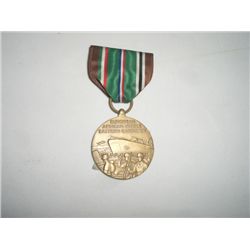 EXTREMELY RARE MEDAL W/RIBBON *EUROEAN AFRICAN MIDDLE EASTERN CAPAIGN* PRICE TAG ON BACK SAYS $75.00