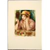 Image 1 : Renoir Colored Etching Art Print - Femme au Mirroir
