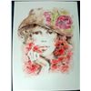 Image 1 : Colette Flower Hat Stone Lithoraph S/N Large