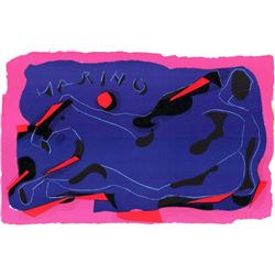 Marino Marini Composition with Reclining Horse Print