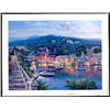 Image 1 : TWILIGHT IN PORTOFINO Blue Signed LE Sipos Art Canvas