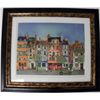 Image 1 : Eugene Delcroy Paris Street Framed S/N Orig Lithograph