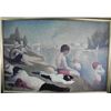 Image 2 : Seurat "Bathing At Asnieres" Framed Digital Repro.