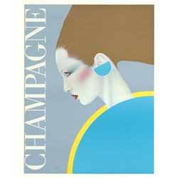 Gerard Razzia Champagne Rare 1985 Poster