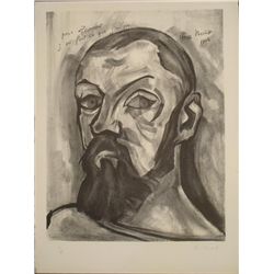 Christian Zeimert Signed Art Print Portrait of Matisse