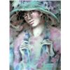 Image 2 : Colette Lithograph Large S/N Portrait Lady with a Hat