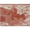 Image 2 : Jack Woodcut Erotic Art Print Proof Japanese Style