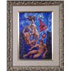 Image 1 : Original Surrealist Painting Underwater Nudes -Framed
