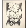 Image 1 : Rare Male Nude Signed Art Print Lowell Nesbitt
