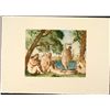 Image 1 : Cezanne Colored Etching Art Print - Five Bathers