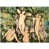 Image 2 : Cezanne Colored Etching Art Print - Four Bathers