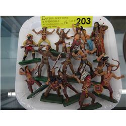 15 Hand painted die-cast figurines