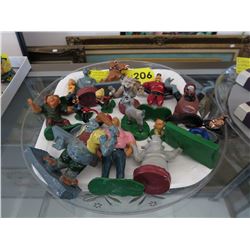 15 Hand painted die-cast figurines