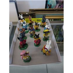 13 Hand painted die-cast figurines