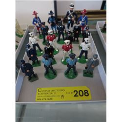 19 Hand painted die-cast figurines