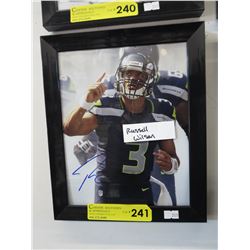 Autographed football photo - Russell Wilson