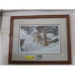 M. Visser commemorative print & stamp