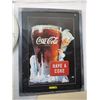 Image 1 : Framed Coca-Cola poster
