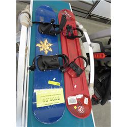 2 Snow boards with bindings