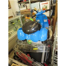 Skid of baby furniture, strollers, toys, etc.