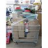 Image 1 : Contents of rolling cart, mostly Xmas decorations