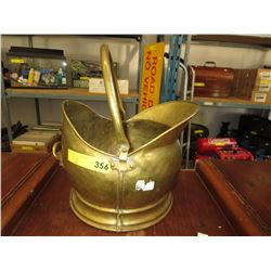 Brass coal scuttle