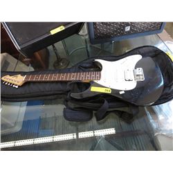 Peavex electric guitar and case