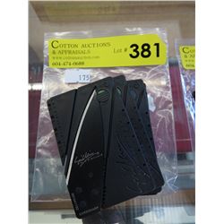 5 New Card Sharp knives