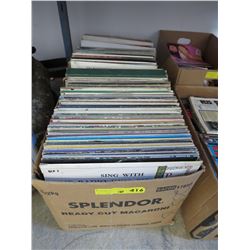 2 Boxes of vintage LP records, approx. 120
