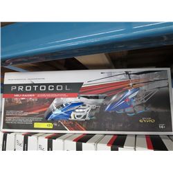 Large Protocol R/C Heli-Raider helicopter - Blue