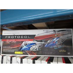 Large Protocol R/C Heli-Raider helicopter - Blue