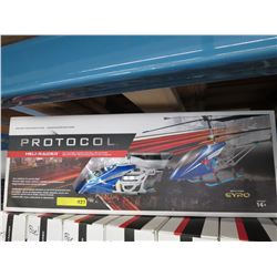 Large Protocol R/C Heli-Raider helicopter - Blue