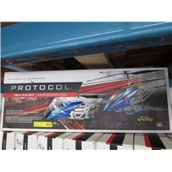 Large Protocol R/C Heli-Raider helicopter - Blue