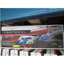 Large Protocol R/C Heli-Raider helicopter - Blue