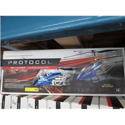 Large Protocol R/C Heli-Raider helicopter - Blue
