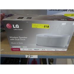 LG Wireless speaker with dual dock