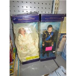 1982 Charles & Diana wedding dolls