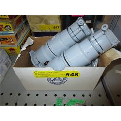 2 New Appleton U-Line panel mount receptacles