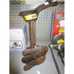Vintage cast metal shoe maker's tools