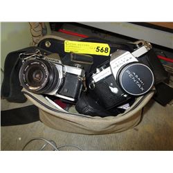 Vintage Pentax & Olympus 35mm cameras