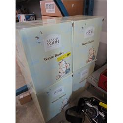 4 New Winnie-the-Pooh waste baskets